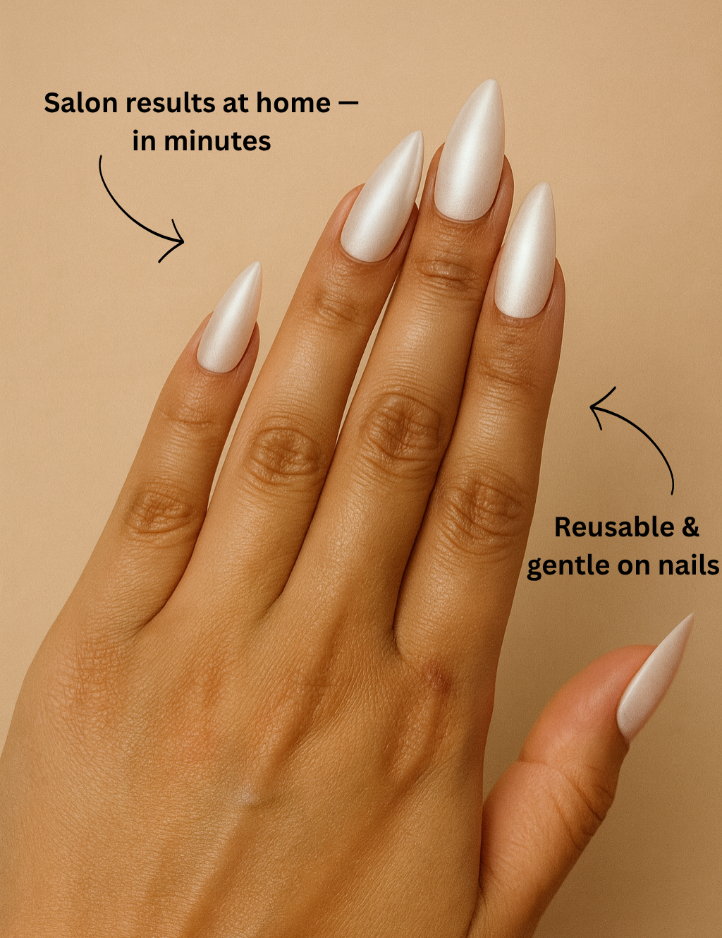 Kit Silver Muse – Ongles Press-On Gris Artistiques - AyraNails™